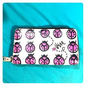 Brighton Vera Blooms Tech ladybug wallet/wristlets